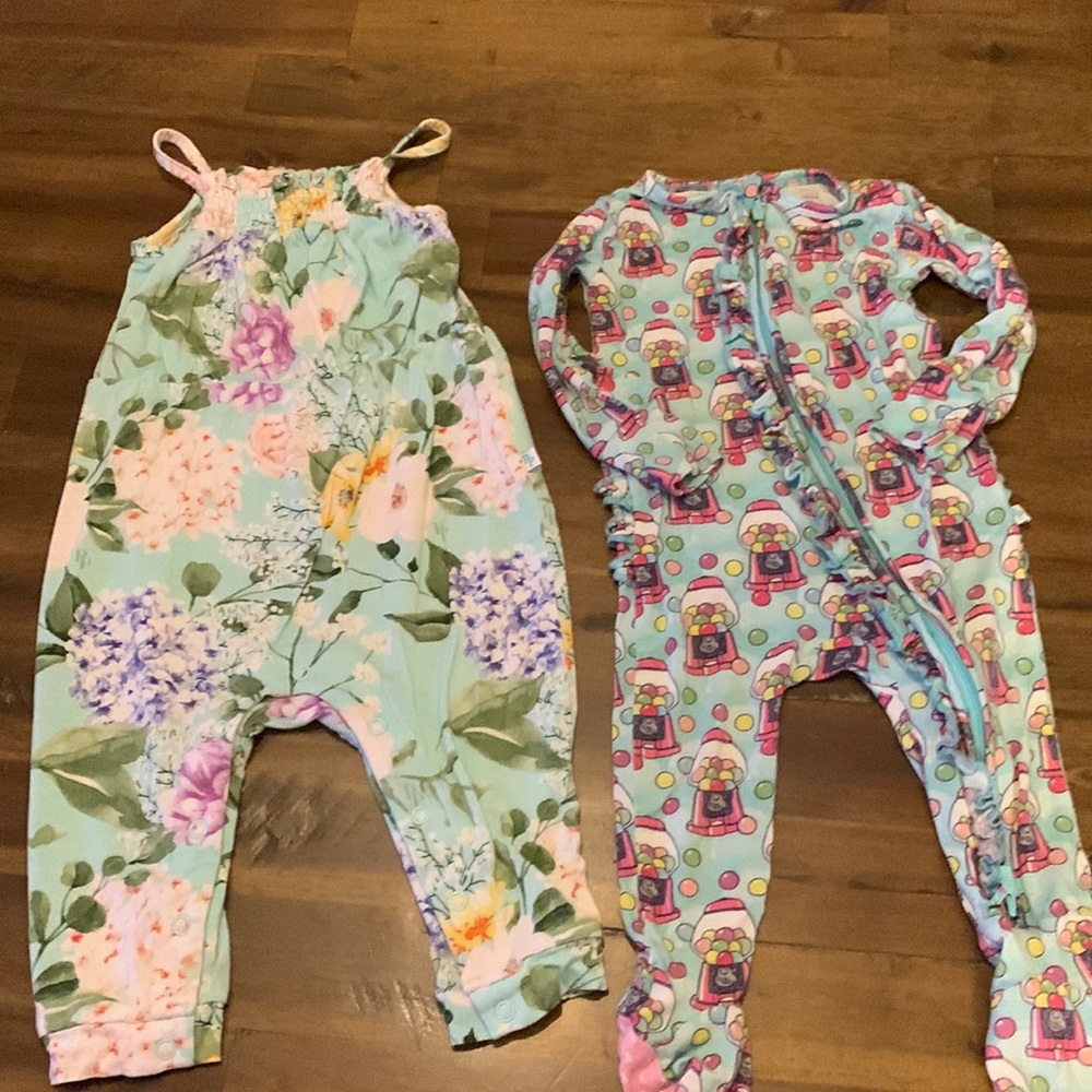 Set of two posh peanut outfits baby girl